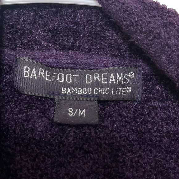 Barefoot Dreams Calypso 436 Cascade Cardigan Size S/M Women's Purple Bamboo - Picture 11 of 11